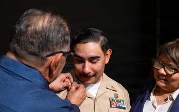 David Martinez Commissions from Chief Navy Diver to Chief Warrant Officer 2
