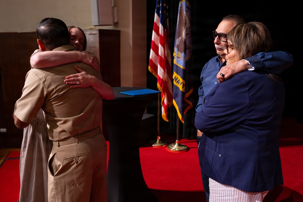 David Martinez Commissions from Chief Navy Diver to Chief Warrant Officer 2