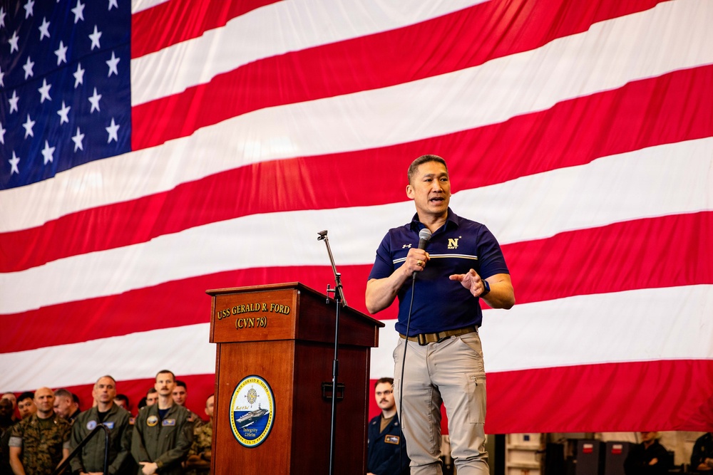 Acting Secretary of the Navy Visits USS Gerald R. Ford (CVN 78)