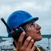 Ronald Reagan Sailors Install Antennas On The Mast