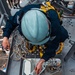 Ronald Reagan Sailors Install Antennas On The Mast