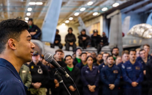 Acting Secretary of the Navy Visits USS Gerald R. Ford (CVN 78)