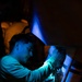 Nighttime Aircraft Maintenance Aboard USS George H.W. Bush (CVN 77)