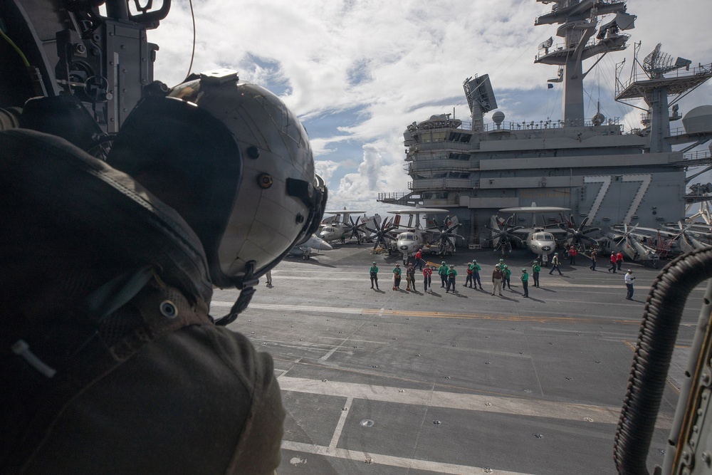 Helicopter Operations Aboard USS George H.W. Bush (CVN 77)