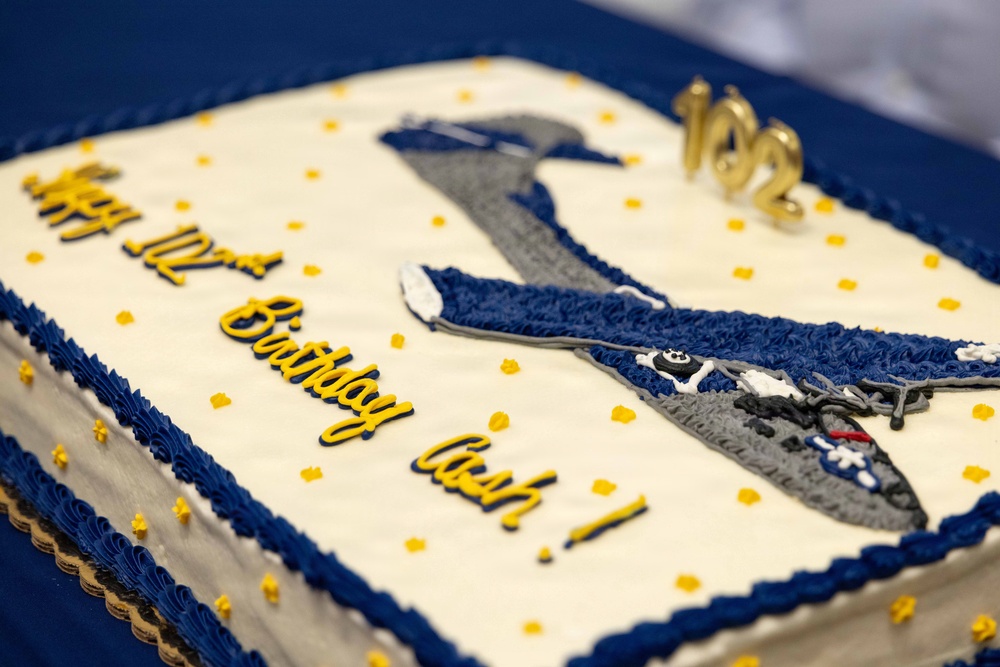 Navy WWII Veteran Celebrates 102nd Birthday at National Naval Aviation Museum