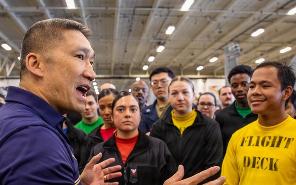 Acting Secretary of the Navy Visits USS Gerald R. Ford (CVN 78)