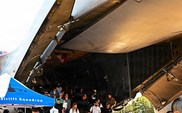 Visitors Explore C-5M Super Galaxy at JBSA-Randolph Airshow
