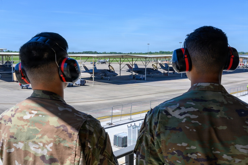 LEAP Scholars integrate with the 187th Fighter Wing