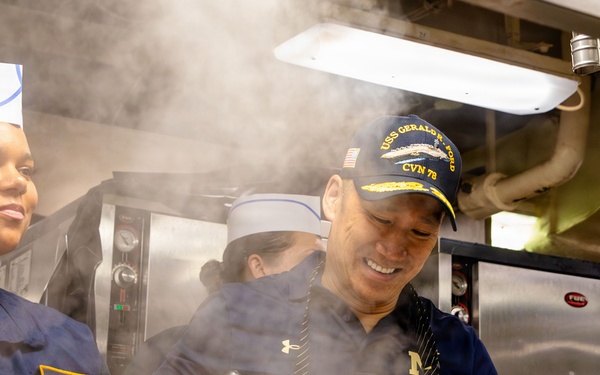 Acting Secretary of the Navy Visits USS Gerald R. Ford (CVN 78)