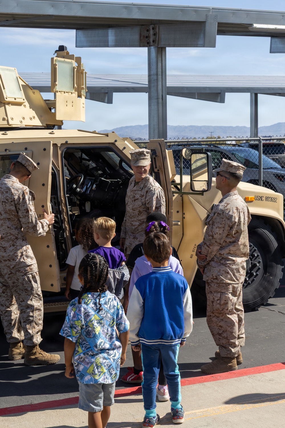 MCAGCC Marines Participate in 29 Palms Elementary School Month of Military Child