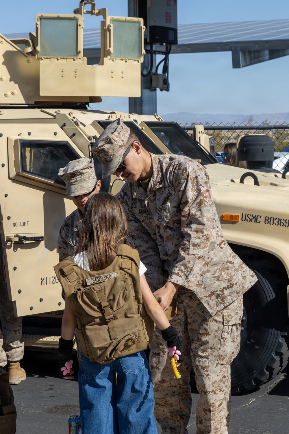 MCAGCC Marines Participate in 29 Palms Elementary School Month of Military Child