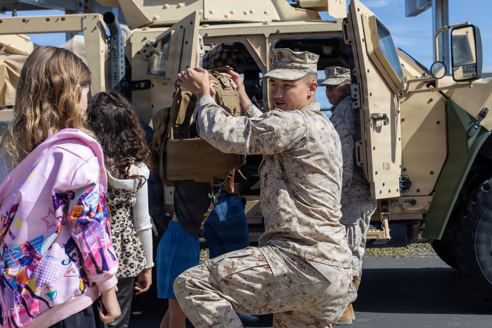 MCAGCC Marines Participate in 29 Palms Elementary School Month of Military Child v