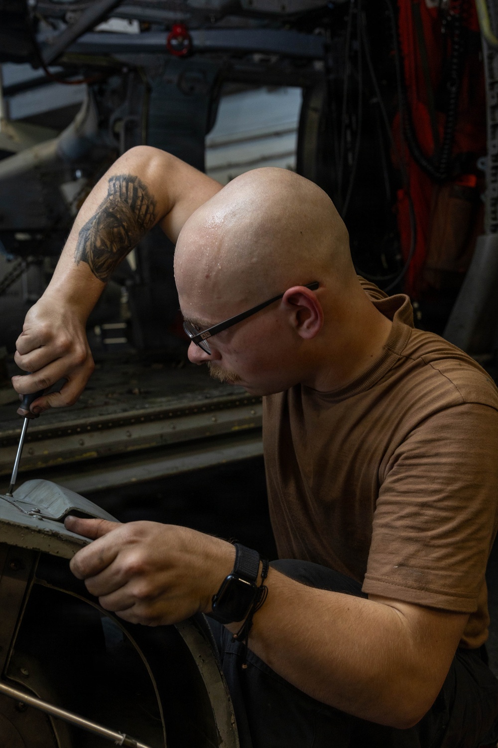 Aircraft Maintenance Aboard USS George H.W. Bush (CVN 77)