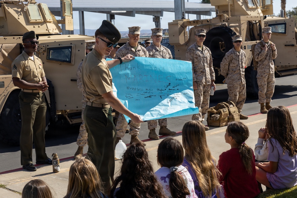 MCAGCC Marines Participate in 29 Palms Elementary School Month of Military Child