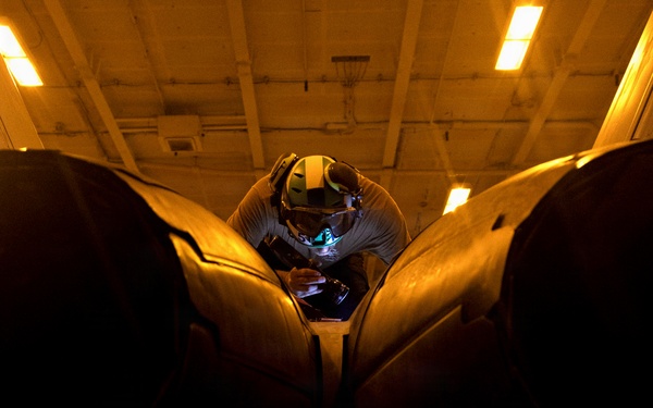 Aircraft Maintenance Aboard USS George H.W. Bush (CVN 77)