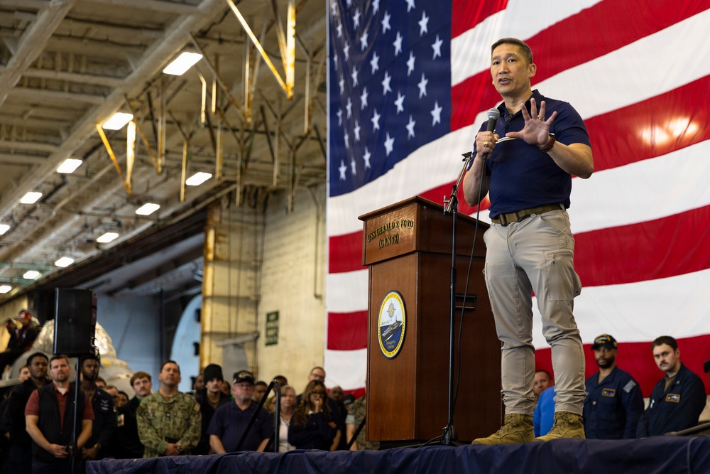 Acting Secretary of the Navy Visits USS Gerald R. Ford (CVN 78)