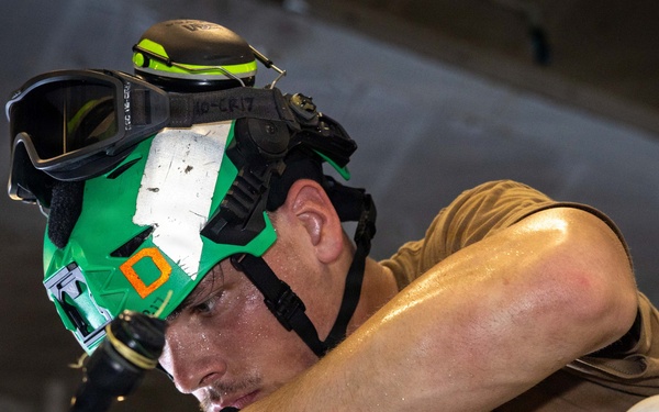 Aircraft Maintenance Aboard USS George H.W. Bush (CVN 77)
