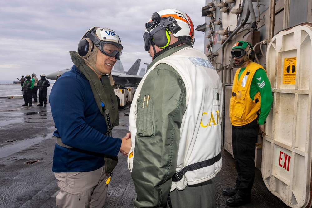 Acting Secretary of the Navy Visits USS Gerald R. Ford (CVN 78)
