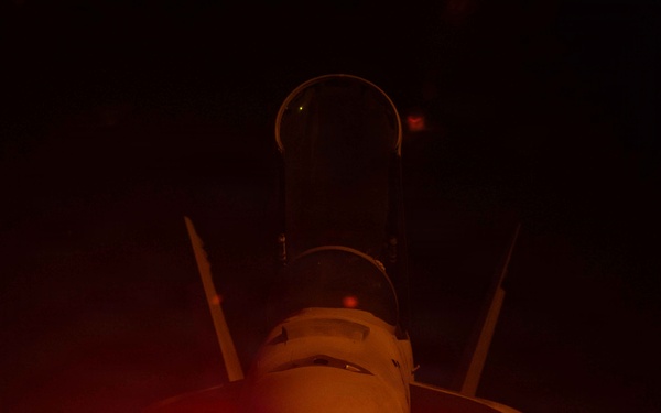 Nighttime Aircraft Movement Aboard USS George H.W. Bush (CVN 77)