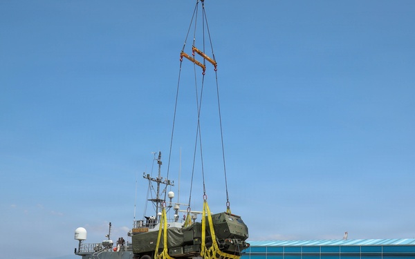 Port of Agila Equipment Upload during Seaport of Debarkation (SPOD) Operations