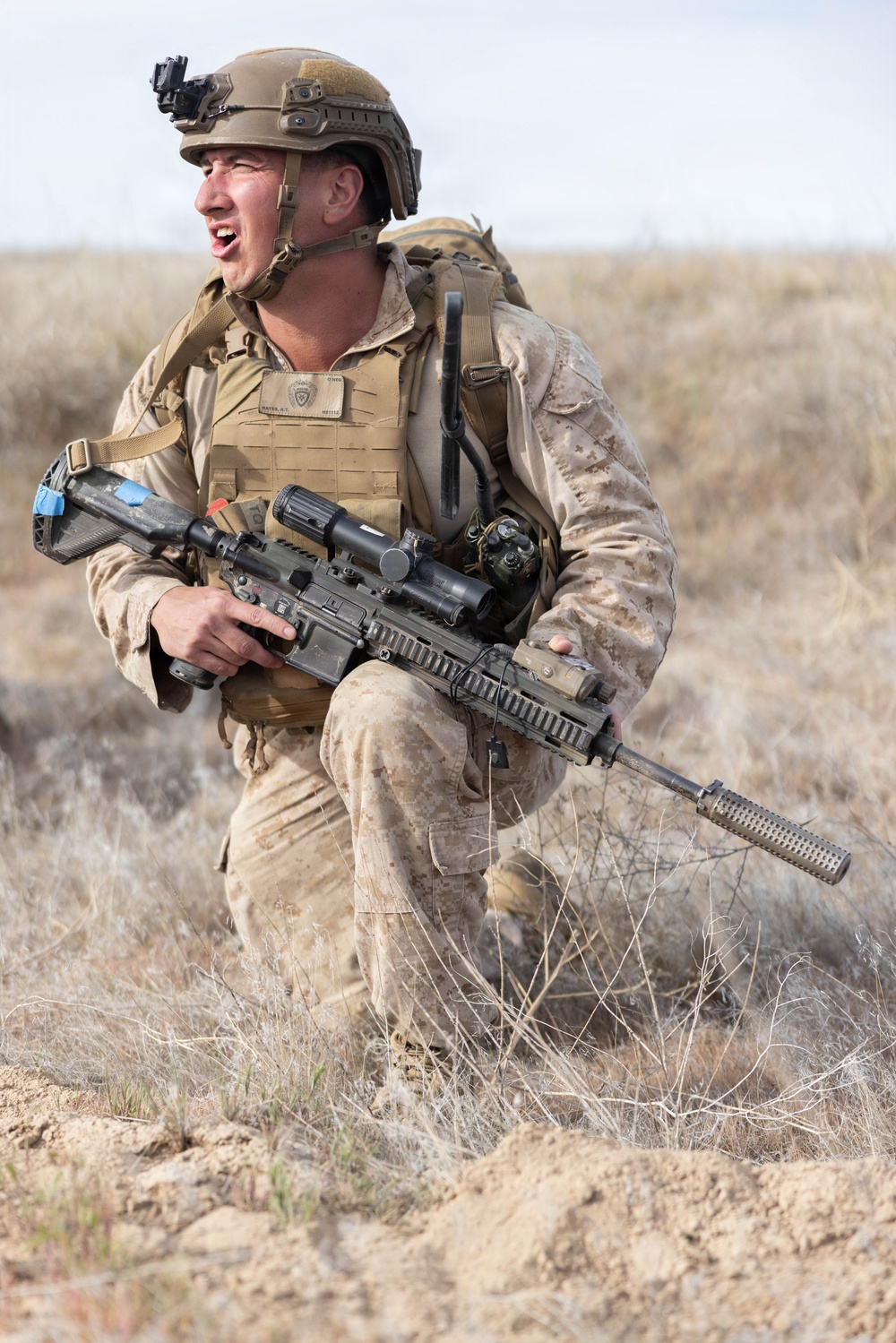 Marines coordinate close air support during Exercise Garnet Rattler