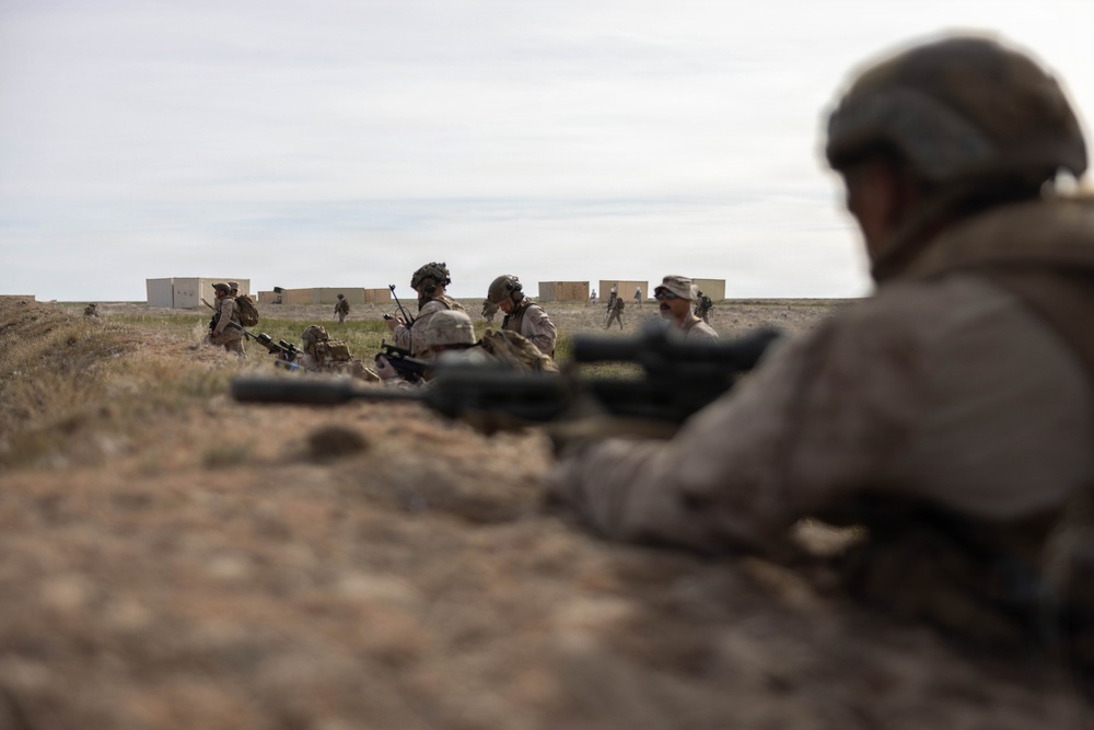 Marines coordinate close air support during Exercise Garnet Rattler
