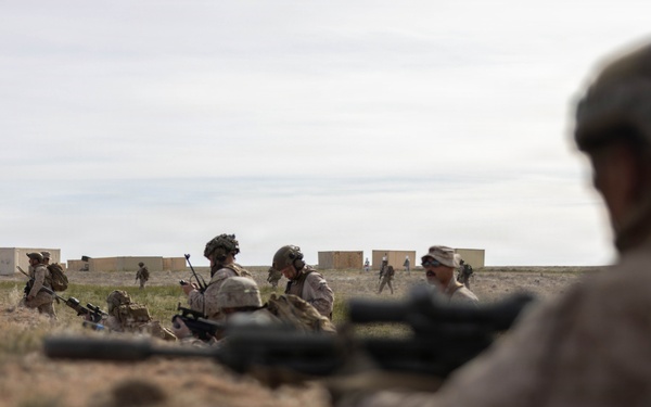 Marines coordinate close air support during Exercise Garnet Rattler