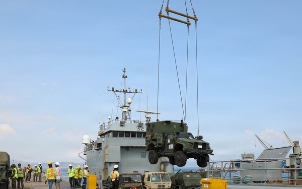 Port of Agila Equipment Upload during Seaport of Debarkation (SPOD) Operations