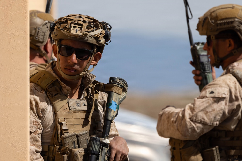 Marines coordinate close air support during Exercise Garnet Rattler