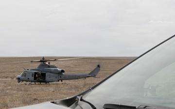 Marines coordinate close air support during Exercise Garnet Rattler