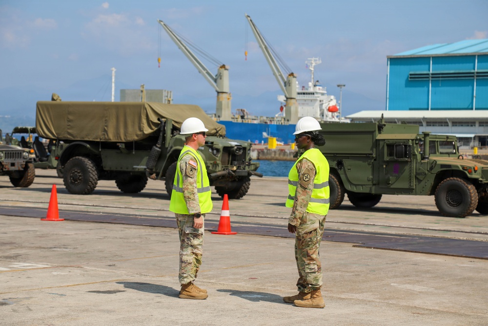 Port of Agila Equipment Upload during Seaport of Debarkation (SPOD) Operations