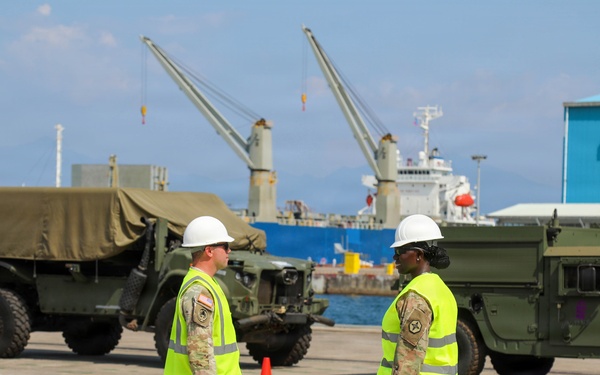 Port of Agila Equipment Upload during Seaport of Debarkation (SPOD) Operations