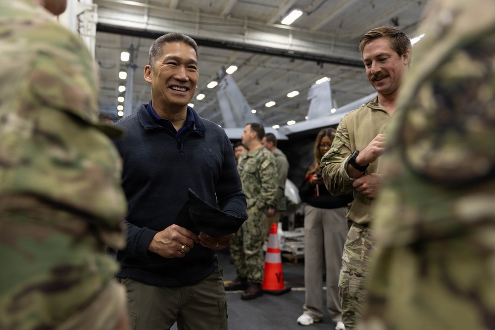 Acting Secretary of the Navy Visits USS Gerald R. Ford (CVN 78)