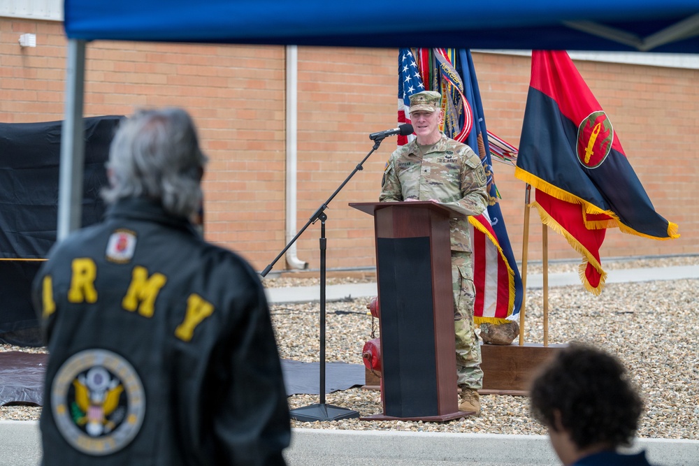 63d Readiness Division dedicates memorial recreation area in honor of Master Sgt. Joshua J. Troche