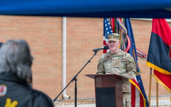 63d Readiness Division dedicates memorial recreation area in honor of Master Sgt. Joshua J. Troche