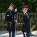 Tomb Guard Relief Commander diligently inspects M-14 Rifle