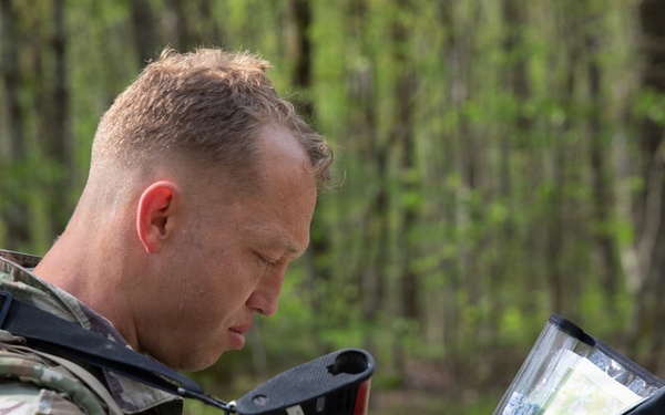 Region II Best Warrior Competitors are tested in Land Navigation