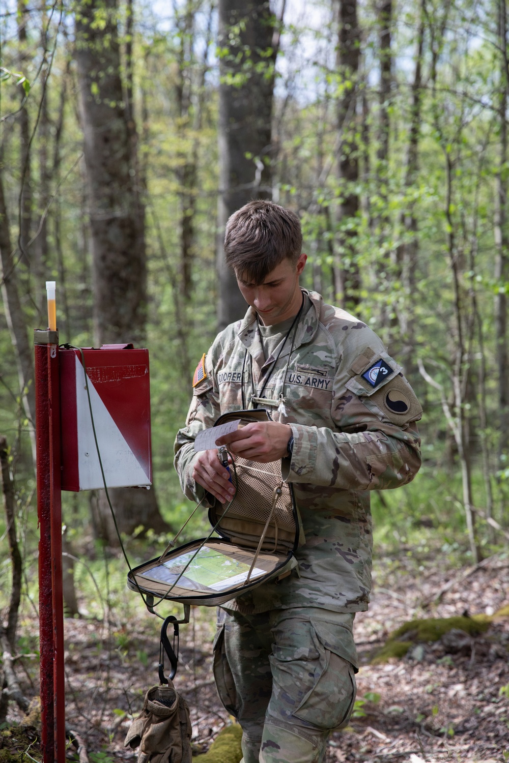 Region II Best Warrior Competitors are tested in Land Navigation