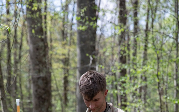 Region II Best Warrior Competitors are tested in Land Navigation