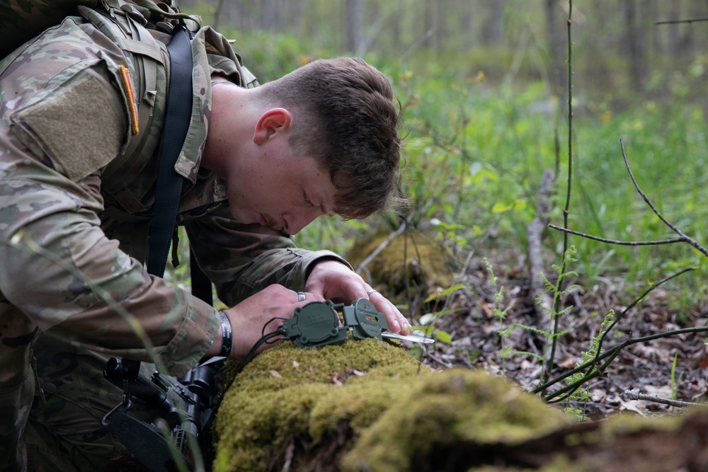 Region II Best Warrior Competitors are tested in Land Navigation