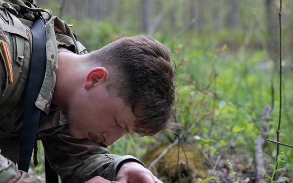 Region II Best Warrior Competitors are tested in Land Navigation