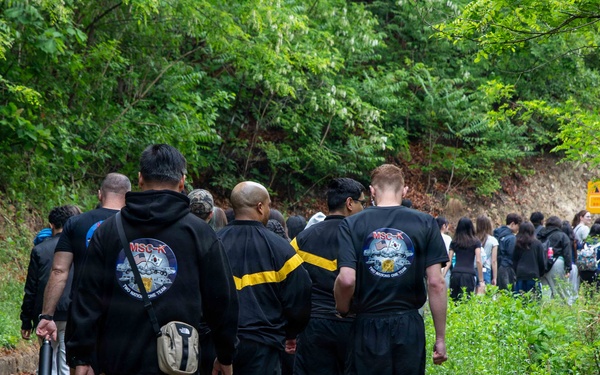 U.S. Army Materiel Support Command - Korea is proud to support our community partners at Daegu Middle High School during their educational field trip to historic Hill 303 on May 1.