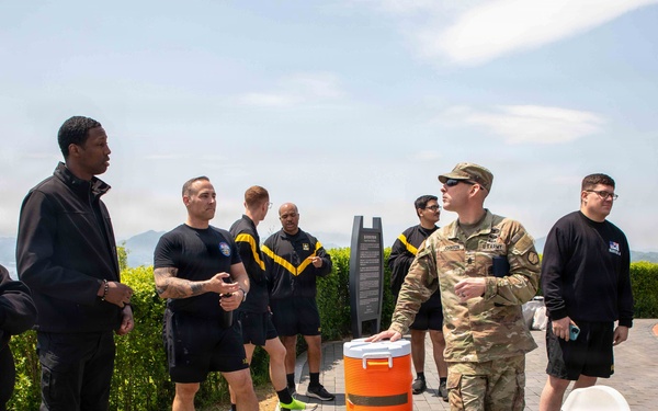 U.S. Army Materiel Support Command - Korea is proud to support our community partners at Daegu Middle High School during their educational field trip to historic Hill 303 on May 1.