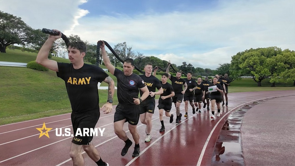 USARJ Soldiers Weather ‘No One Left Behind’ Fitness Challenge