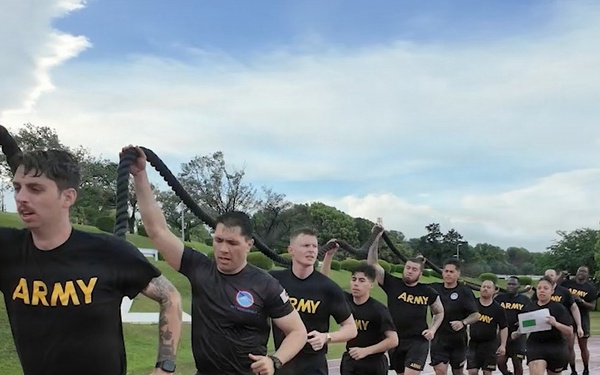 USARJ Soldiers Weather ‘No One Left Behind’ Fitness Challenge