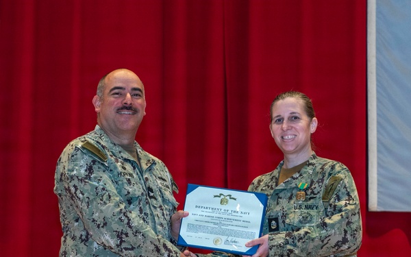 CFAY Holds All Hands and Awards at Quarters
