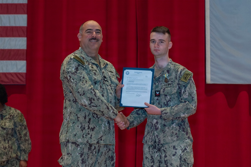 CFAY Holds All Hands and Awards at Quarters