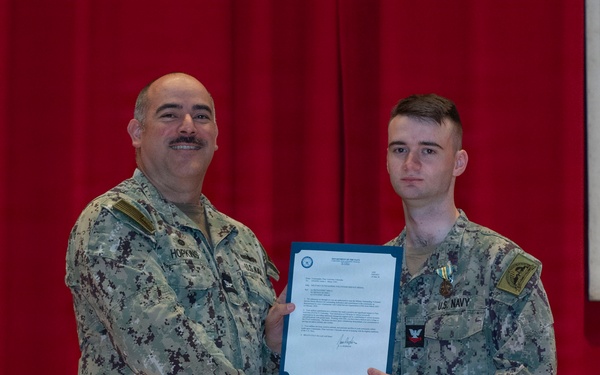 CFAY Holds All Hands and Awards at Quarters