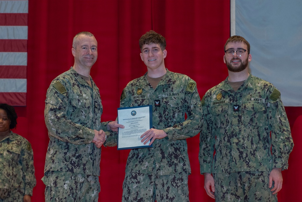 CFAY Holds All Hands and Awards at Quarters