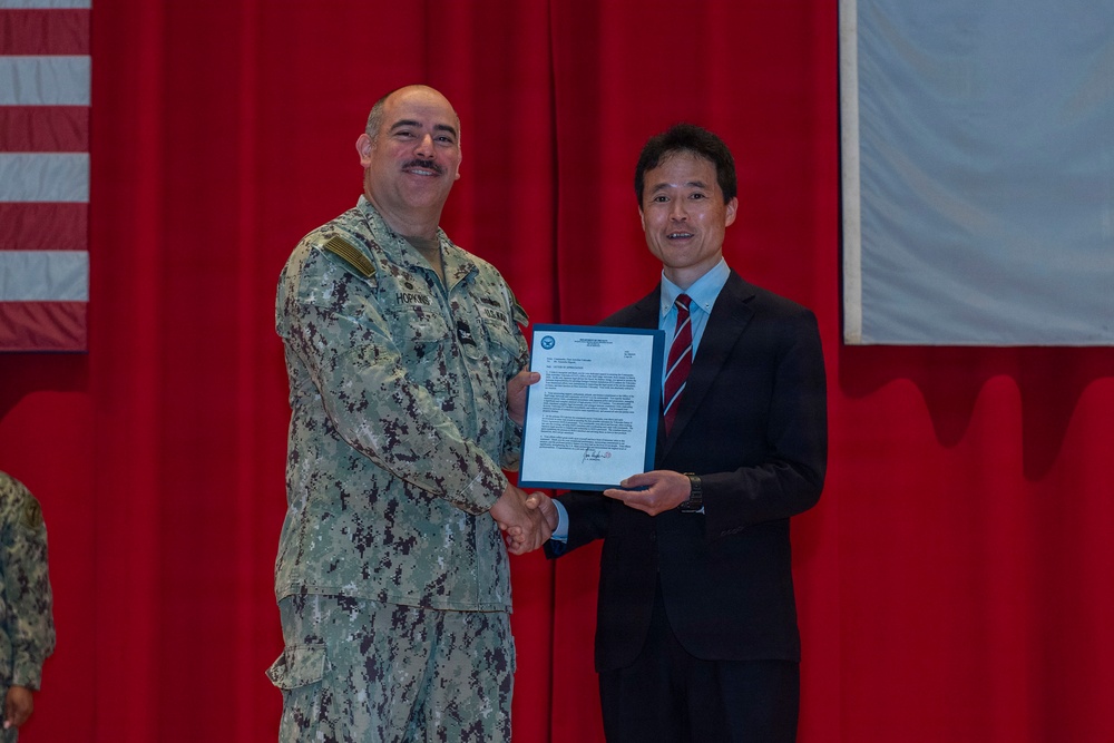 CFAY Holds All Hands and Awards at Quarters